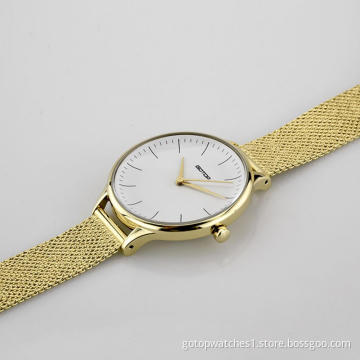 FEATURES OF SS553-02 GOLD AND WHITE WOMEN'S WATCH